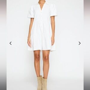 Brochu Walker Ivory Havana Mini Dress Size Medium